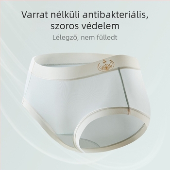 Ice Silk női alsónemű középső derekú, antibakteriális bélés az intim részen, lélegző, fenékemelő, könnyű nyári