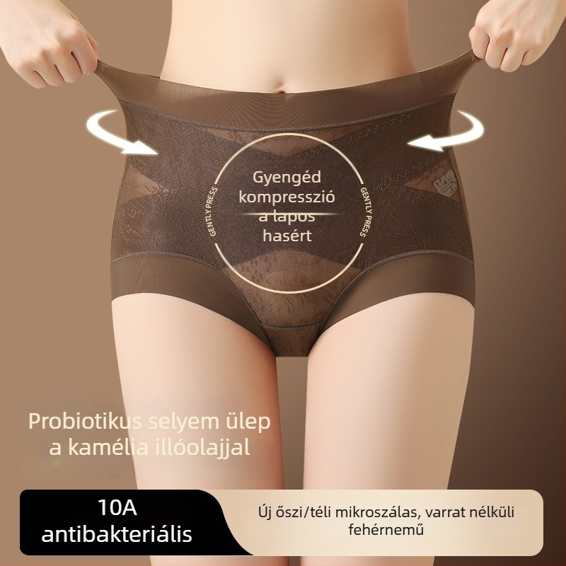 Női magas derekú formázó alsó, antibakteriális, lélegző, feneket emelő