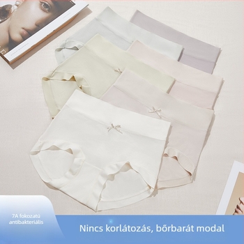 Modal magas derekú női alsónemű, nagy méret, antibakteriális, magas rugalmasság, bőrbarát, vékony, fenékemelő