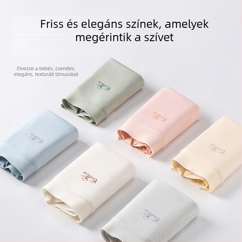 Magas derekú női fehérnemű 100% pamutból, antibakteriális ágyéki rész, bőrbarát, légáteresztő, vékony, szülés utáni használatra