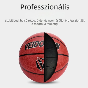 Vigor Gyerekeknek szóló kosárlabda, méret 5, PU bőr, edzésre és mérkőzésekre, kopásálló betonpályákon