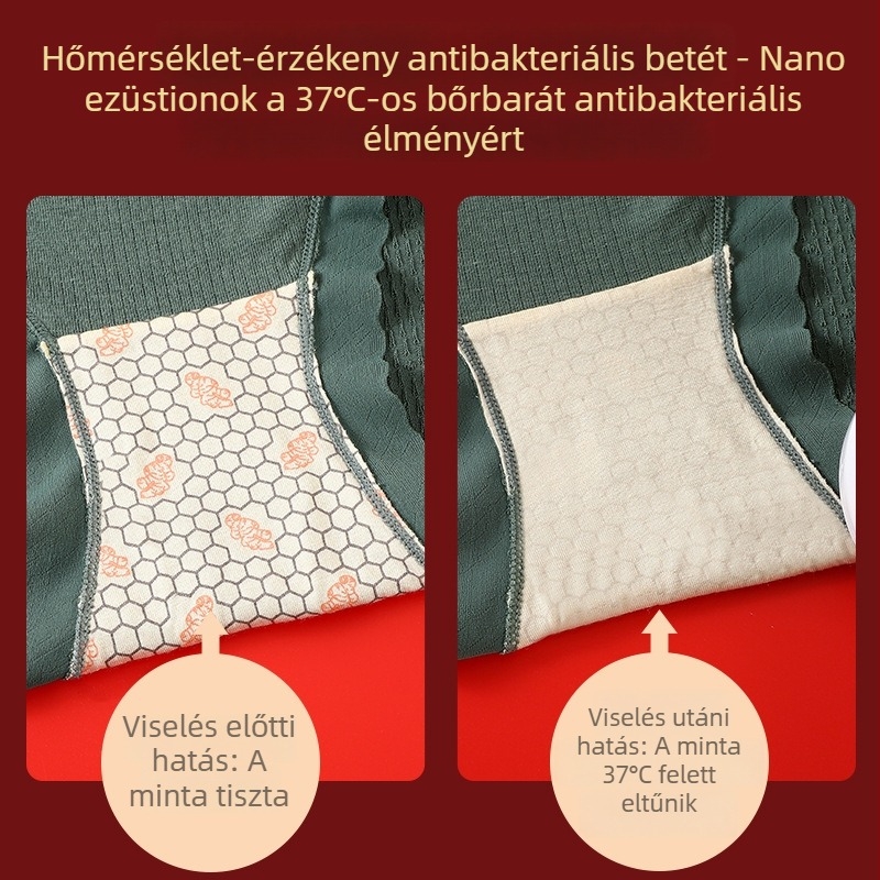 Plusz méretű női alakformáló alsónemű magas derekú, modal-pamut anyagból, lélegző és antibakteriális