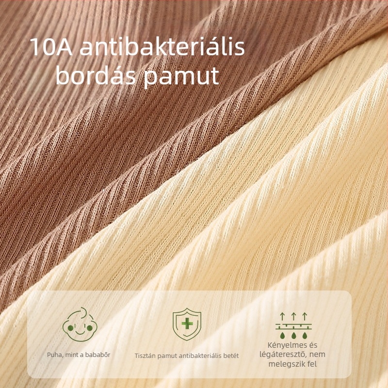 Színes blokkolt pamut női alsónemű, antibakteriális, 100% pamut intim rész, 2025 új modell, középmagas derekú bikini