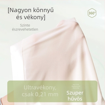 Ultra vékony, lélegző jégselyem gyorsan száradó női háromszögbugyi, középmagas derekú, egyszínű, antibakteriális
