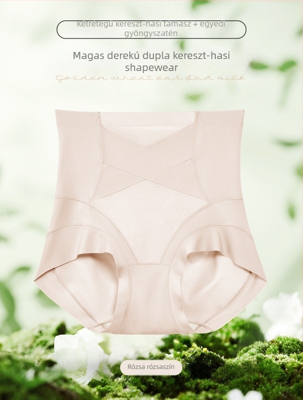 Magas derekú ice silk hasi formázó női alsónemű, keresztezett alakformáló, légáteresztő, modell ZS8523