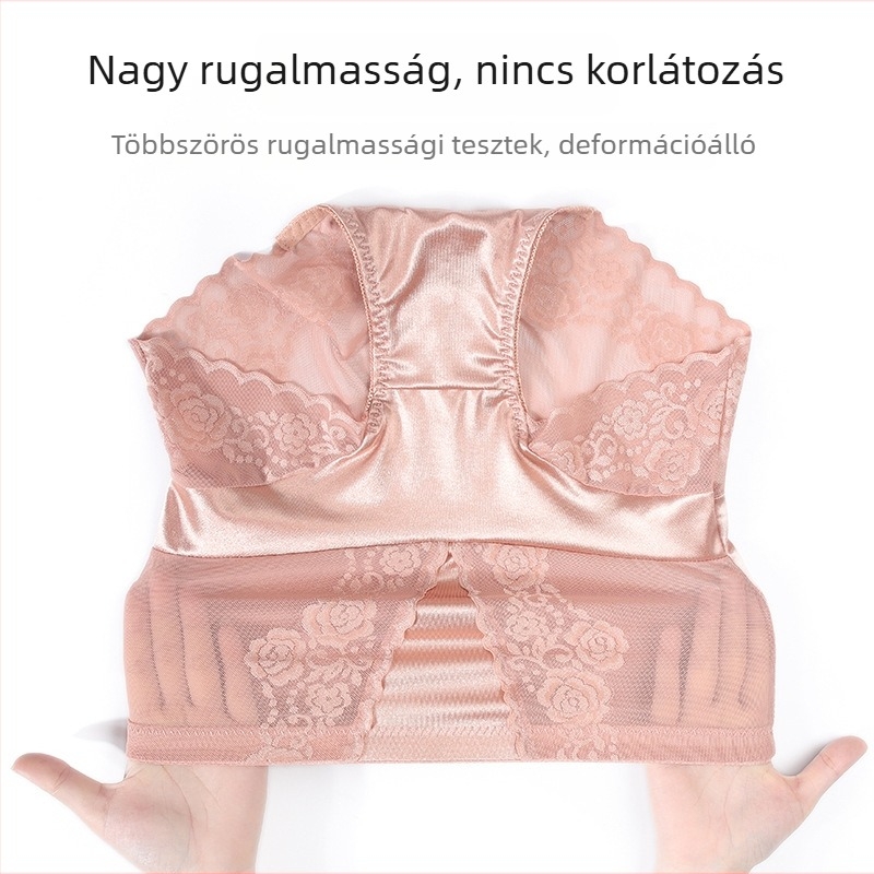 Női magas derekú alsónemű, pamut betéttel az intim részen, hasemelés és csípőformázás, csipkés szegéllyel, légáteresztő, kényelmes