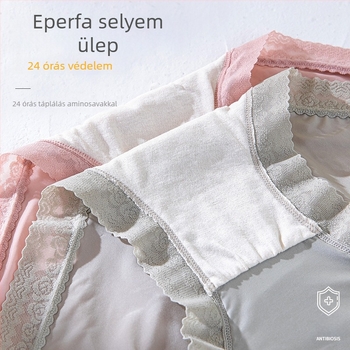 Női platina selyem alsónemű – jégselyem, gyorsan száradó, középmagas derék, légáteresztő, fenékemelés