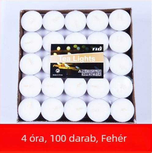 Aromaterápiás gyertya, füstmentes, 4 órás égés, pohár alakú paraffin gyertya
