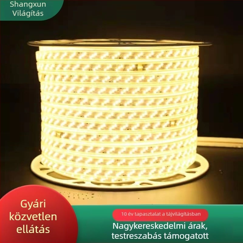 Kültéri RGB LED-szalag környezeti megvilágításhoz, vízálló, öntapadó.