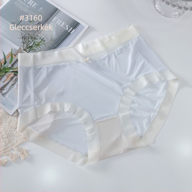 Plusz méretű női alsónemű Ice Silk anyagból, lélegző nylon, mulberry selyem béléssel