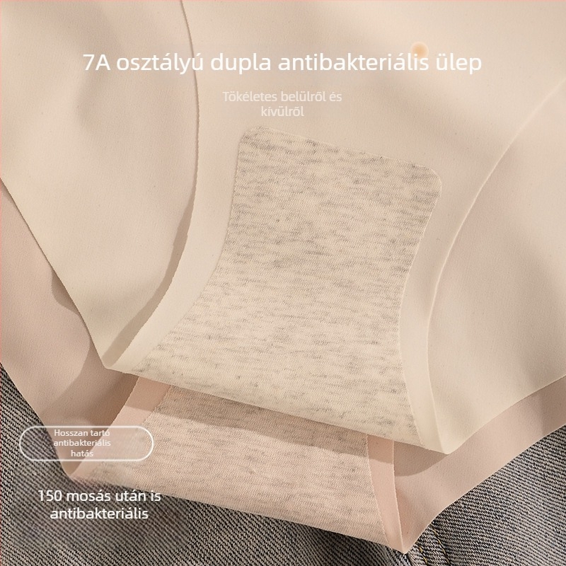 Ice Silk varrás nélküli női alsónemű, alacsony derekú, bőrbarát, pamut betét, lélegző, vékony háromszög fazon lányoknak
