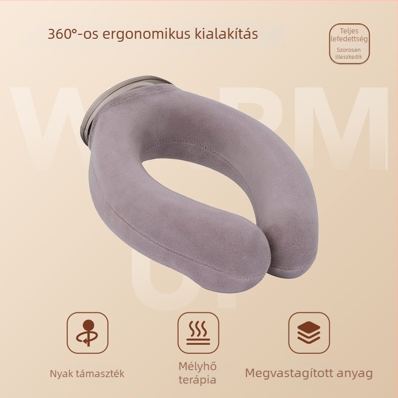 U alakú nyaki melegvizes palack, lógó kialakítás, dupla használat – meleg és hideg, PVC nagy átmérő