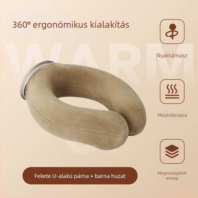 U alakú nyaki melegvizes palack, lógó kialakítás, dupla használat – meleg és hideg, PVC nagy átmérő