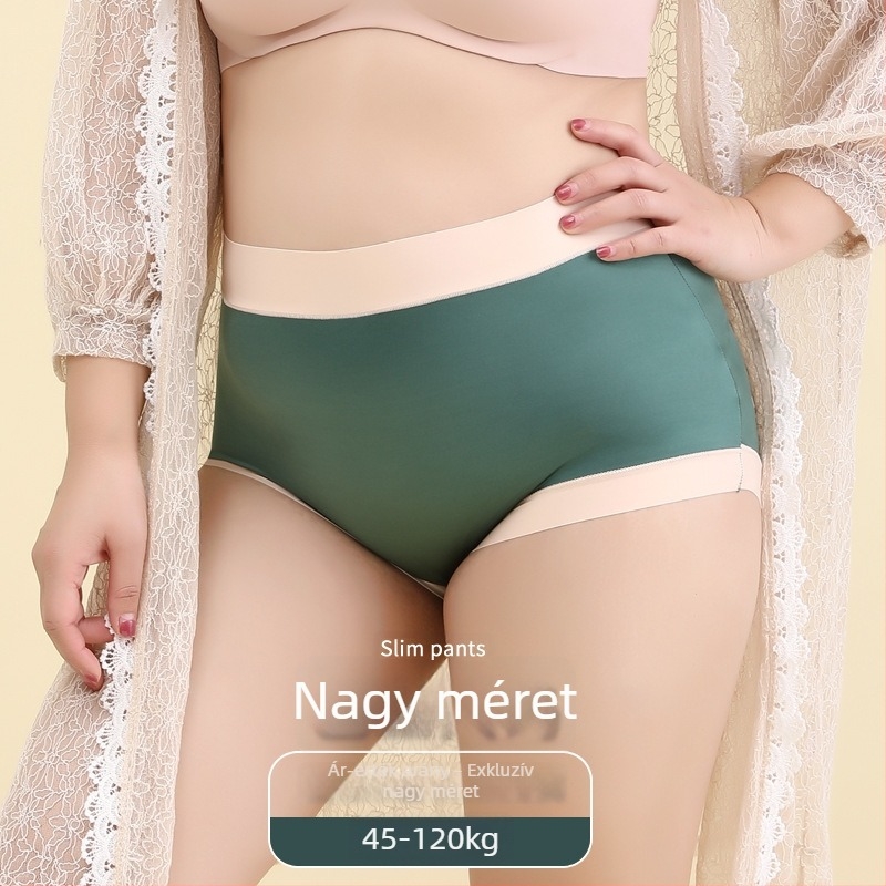 Qiaolifin Magas derekú női alsónemű, selymes és kényelmes, plusz méret — haskontroll és csípőemelés, ice silk briefs