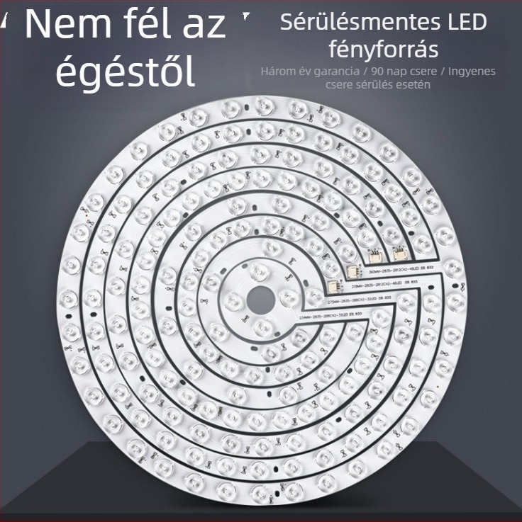 Mennyezeti ventilátorhoz LED-szalag távirányítással és háromszínű fényárnyalat állítással