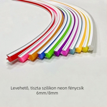 LED szalag 5V/12V, 2835 LED, 120 LED, 6mm/8mm neon felirat világító szalag