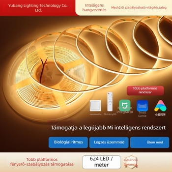 Öntapadós COB LED-szalag 24V a nappalihoz, háromszínű váltás, teljes spektrum