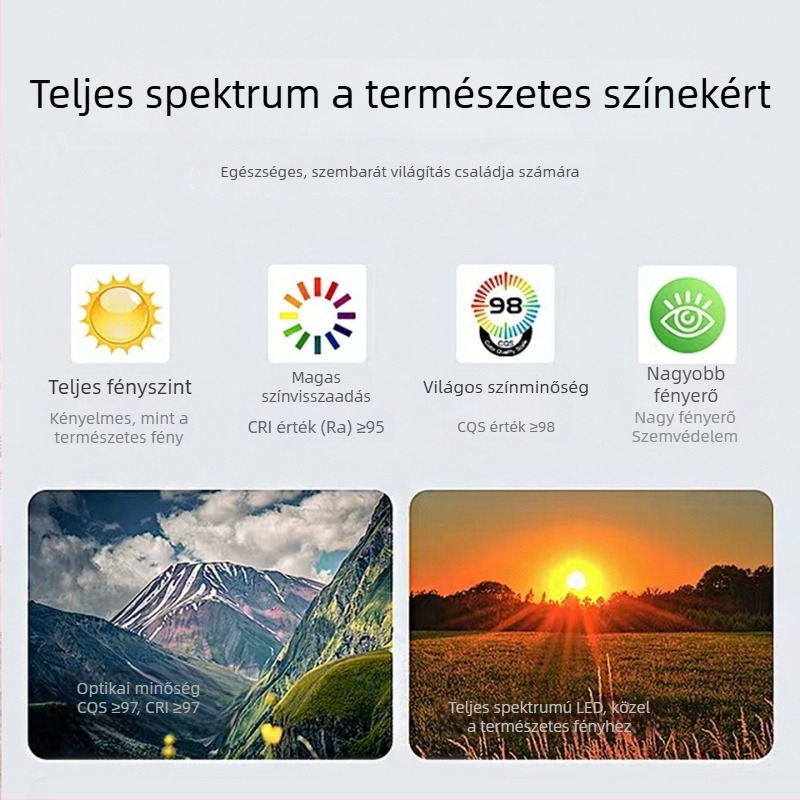 Öntapadós COB LED-szalag 24V a nappalihoz, háromszínű váltás, teljes spektrum