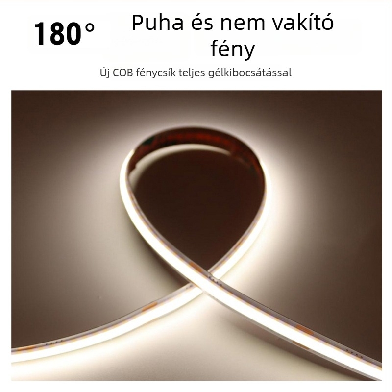 Öntapadós COB LED-szalag 24V a nappalihoz, háromszínű váltás, teljes spektrum