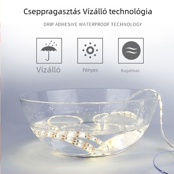 Színes LED háttérvilágítási szalag, 5V-os vízálló USB-tápellátású televíziós keretvilágítás