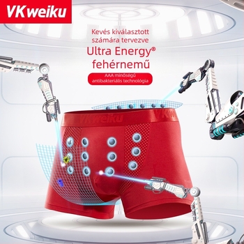 VKWEIKU UK férfi boxeralsó modal pamut antibakteriális, lélegző, mágneses