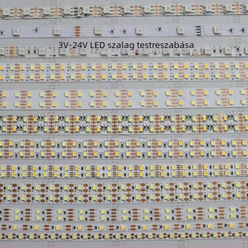 5V-2835 LED-szalag, 30–120 LED, két színű dekorációs LED-szalag, beltéri, dimmelhető, hossz 5–10 m, 120° fényvetés, CRI 80
