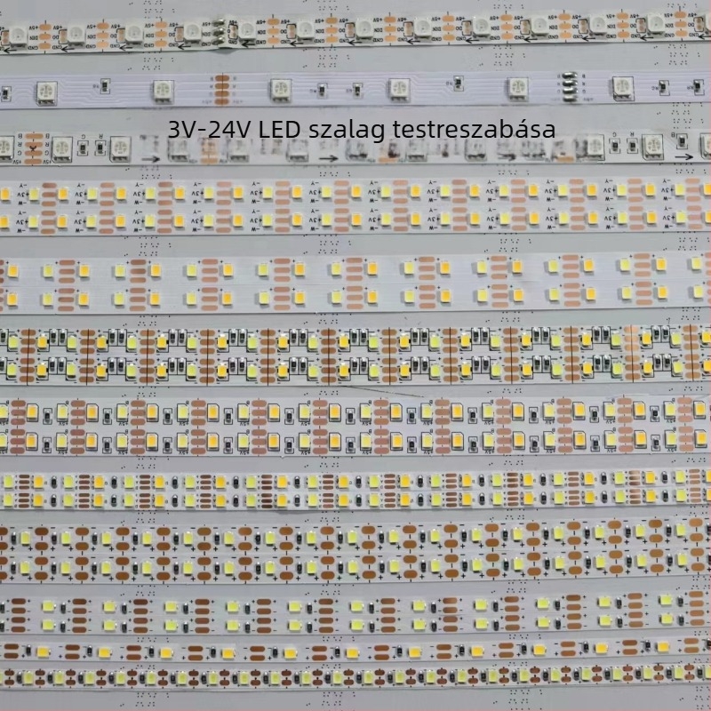 5V-2835 LED-szalag, 30–120 LED, két színű dekorációs LED-szalag, beltéri, dimmelhető, hossz 5–10 m, 120° fényvetés, CRI 80