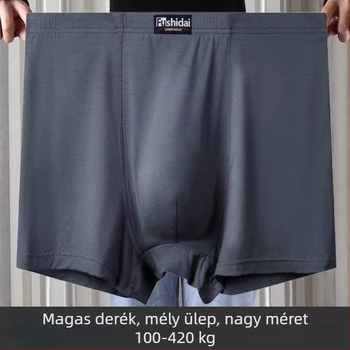 Pluszméretű férfi alsónemű, magas derék, laza szabás, lélegző modal anyag