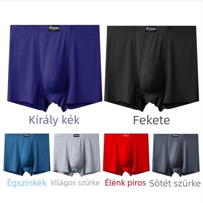 Pluszméretű férfi alsónemű, magas derék, laza szabás, lélegző modal anyag
