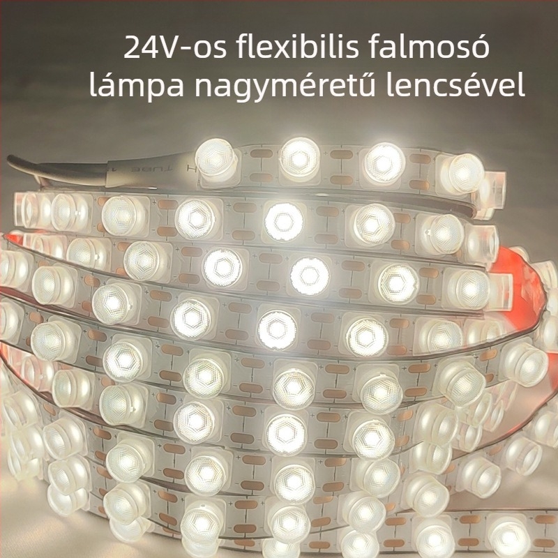 Rugalmas falmosó LED szalag, DC24V, beltéri, 48 LED/m, 30° fényvetés, CRI 90, 18W, dimmelhető, hossz 1 m