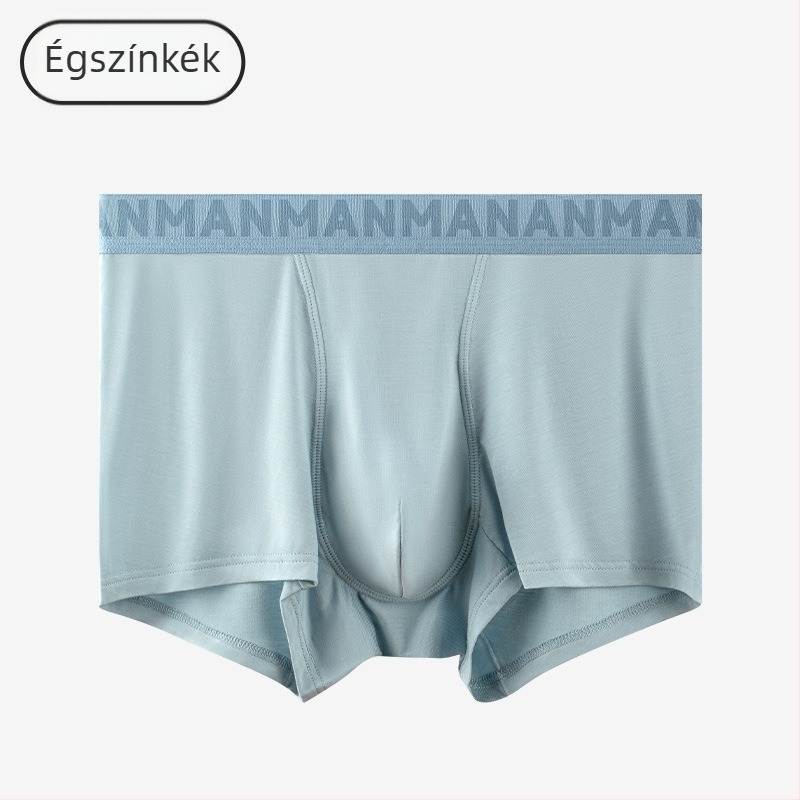 Modal férfi boxeralsónemű mulberry selyem béléses ágyéknál, antibakteriális, lélegző, középmagas derekú