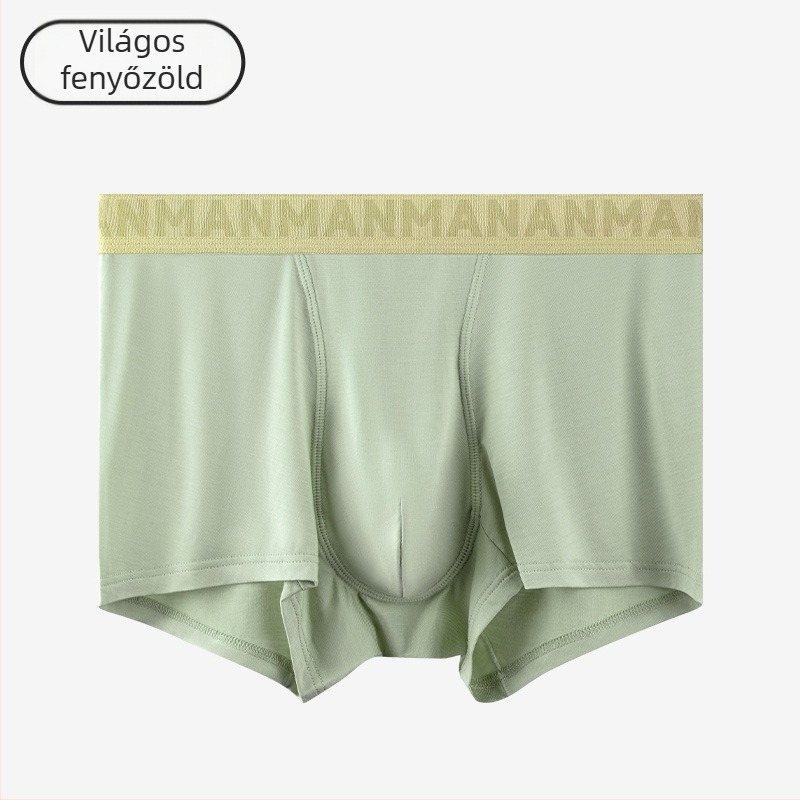 Modal férfi boxeralsónemű mulberry selyem béléses ágyéknál, antibakteriális, lélegző, középmagas derekú