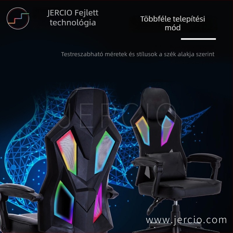 RGB LED-szalag játékhoz asztalokhoz és székekhez – több mint 100 üzemmód, állítható és fényerő-szabályozható