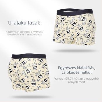 60-count Modal férfi boxeralsó, lélegző, gyümölcsös mintával
