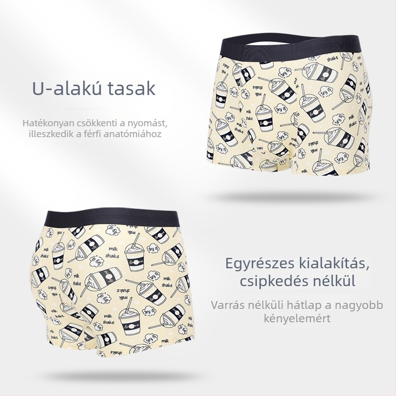 60-count Modal férfi boxeralsó, lélegző, gyümölcsös mintával