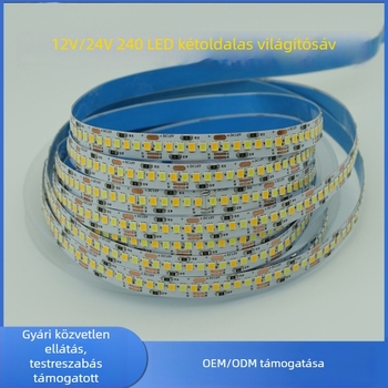 2835 kétfázisú LED-szalag, 24V alacsony feszültség, rugalmas mennyezeti világítás, távirányítós
