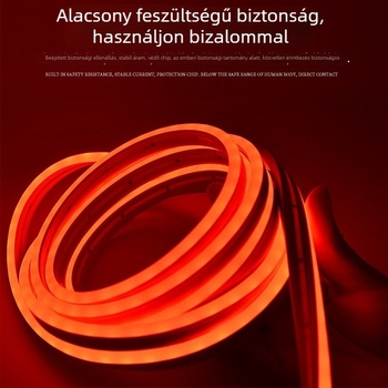 Vízálló szilikon LED-szalag 5050 RGB, öntapadós, 12V-os alacsony feszültség, lineáris LED-szalag, dimmelhető, nagy fényerő