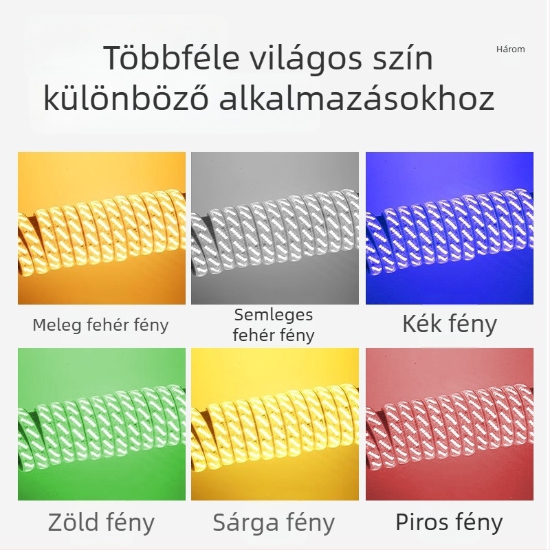 Kültéri vízálló öt soros LED-szalag, 320 LED-del, 16W, 120° sugárzási szög, Philips LED-chippek 2835