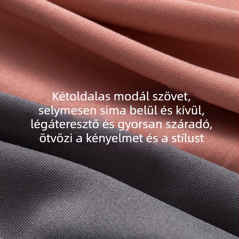 2025-ös új Modal férfi antibakteriális, varrat nélküli, légáteresztő, vékony, középmagas derekú alsónemű