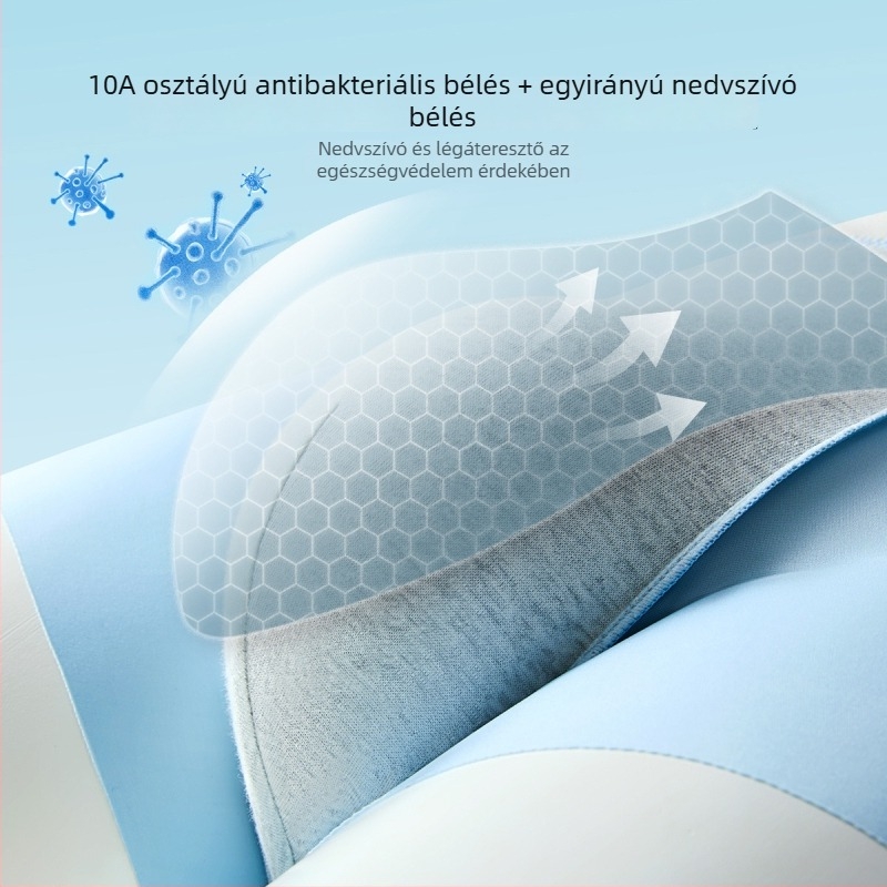 Férfi Ice Silk boxerek – plusz méret, lélegzők, antibakteriális, gyorsan száradó, egyszínű, pamuttal bélelt ágyékrész