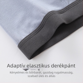 Modal férfi boxeralsó középmagas derekú, Morandi színek, puha textúra, mintás