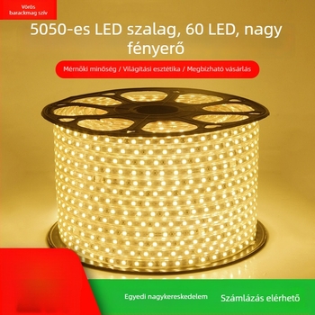 Vízálló LED-szalag 220V, rugalmas, SMD 5050/4040/2835