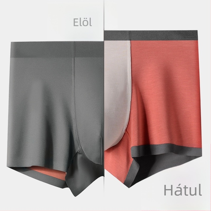 Modál férfi seamless alsó, lélegző, gyorsan száradó, mulberry selyem béléssel