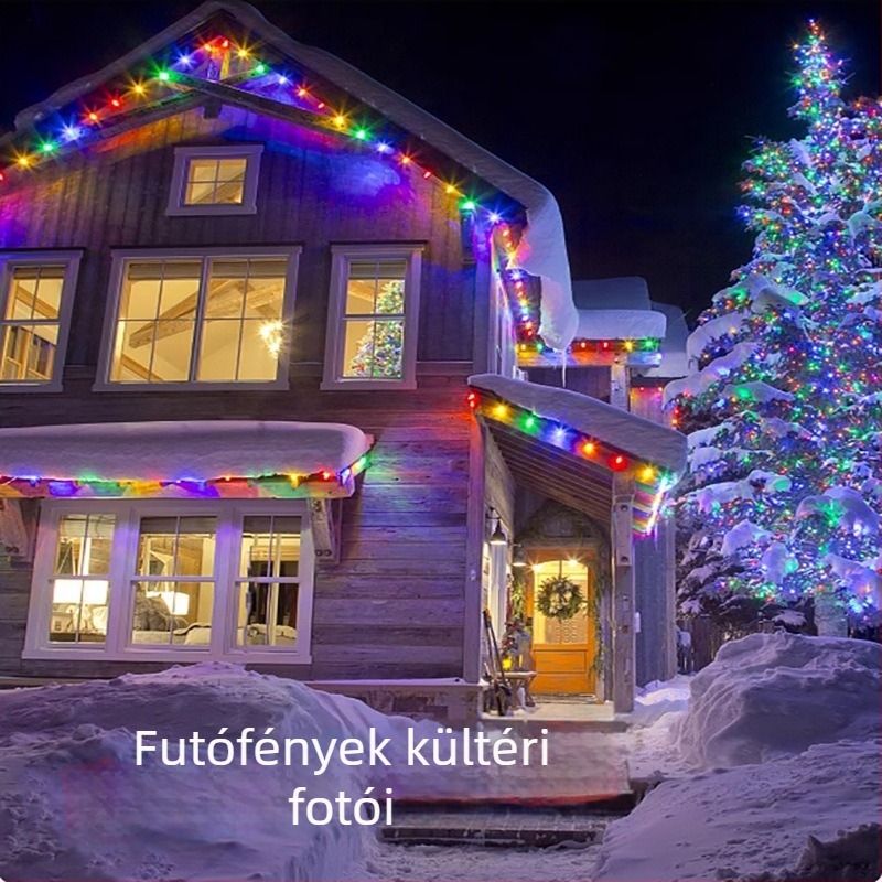 Kültéri vízálló LED marquee fénycsík, RGB hat színű folyó fény, magas fényerő, 144 LED