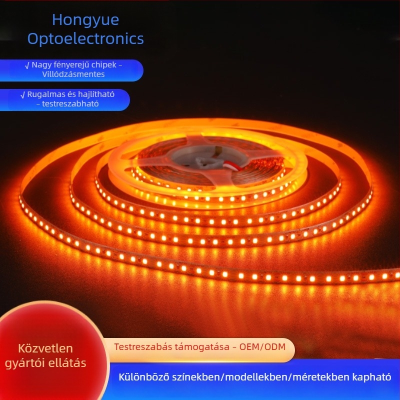 24V-os LED szalag 120 LED-del (5050), hangulatvilágítás szállodákhoz és KTV-hez, többszínű