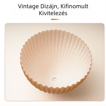 Sárga fúvott üveg lámpabura, kúpos alakú