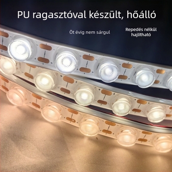 LED rugalmas falmosó világító szalag, 24V, 48 LED/m, 3030, CRI 90, 18W, 30° fénycsóva, dimmable, homlokzatokra, tájépítéshez és reklámokhoz