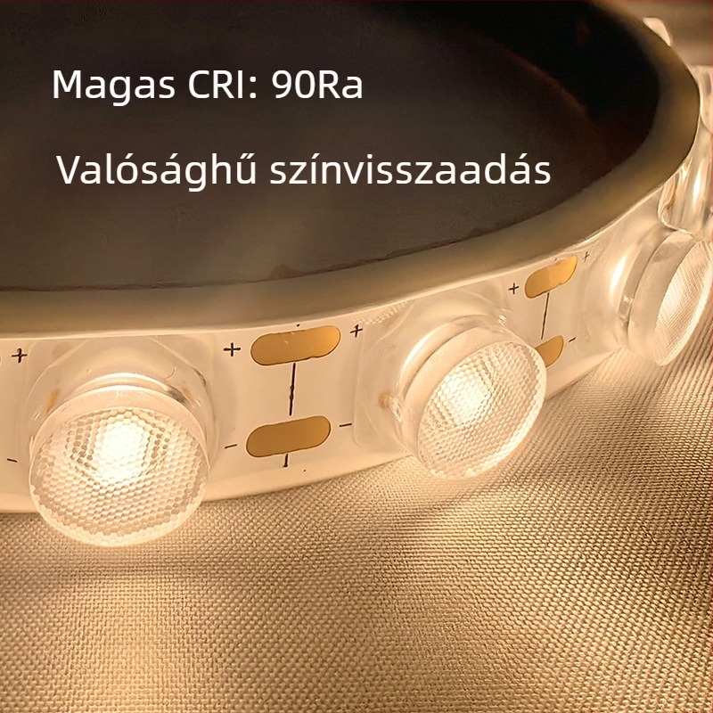 LED rugalmas falmosó világító szalag, 24V, 48 LED/m, 3030, CRI 90, 18W, 30° fénycsóva, dimmable, homlokzatokra, tájépítéshez és reklámokhoz