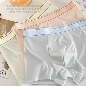 Férfi Ice Silk boxer briefs, antibakteriális, lélegző, gyorsan száradó