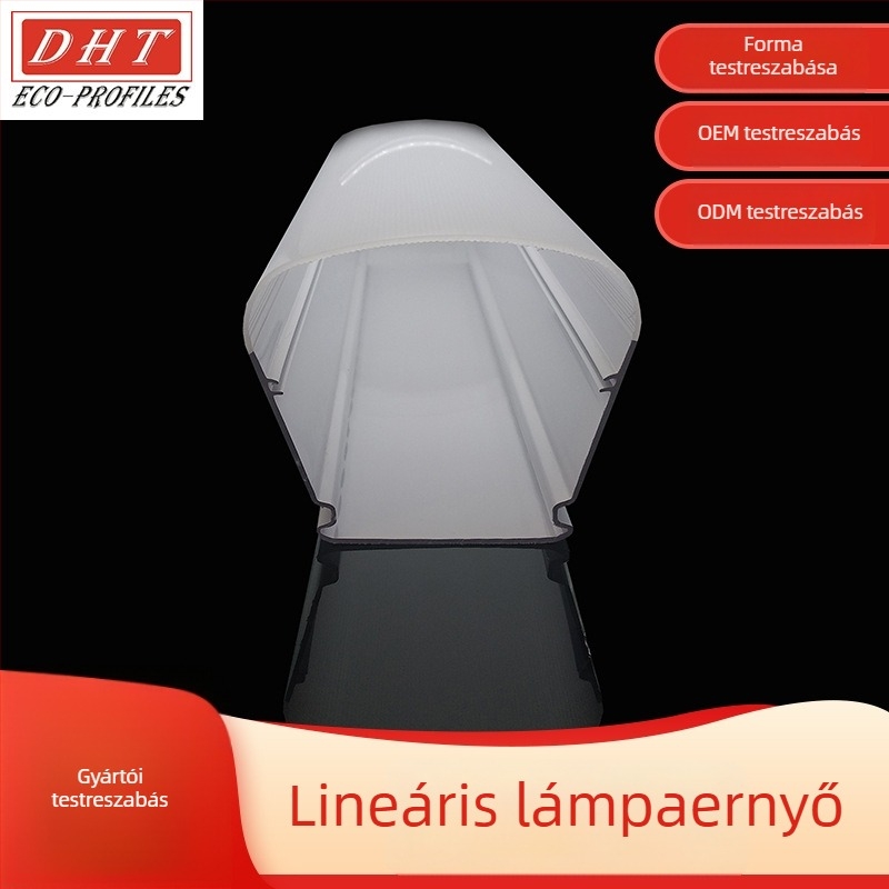 Két színű koextrudált PC LED lámpa árnyékoló és ház, PC profil extrudálás